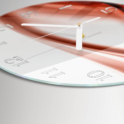 Glas wanduhr Abstrakte Linien