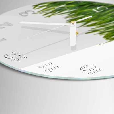 Glas wanduhr Gras