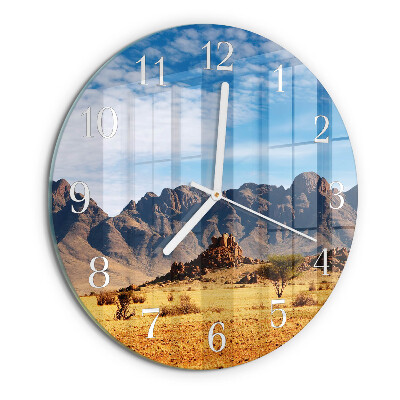 Glas wanduhr Gebirge