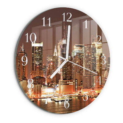 Glas wanduhr Horizont