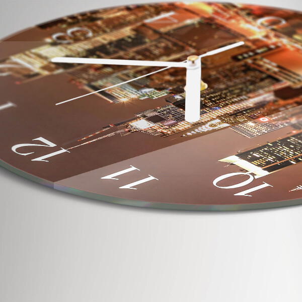 Glas wanduhr Horizont