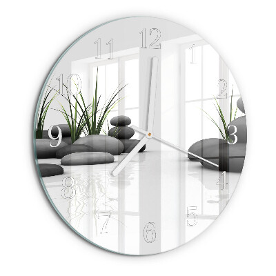 Glas wanduhr Stone Spa