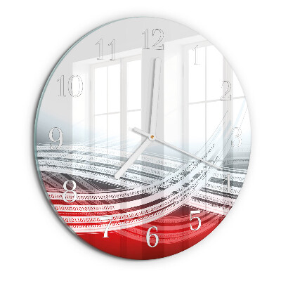 Glas wanduhr Abstraktion