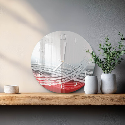 Glas wanduhr Abstraktion