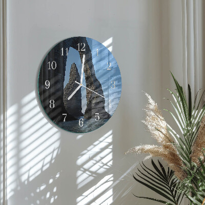 Glas wanduhr Stein