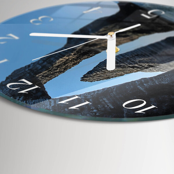 Glas wanduhr Stein