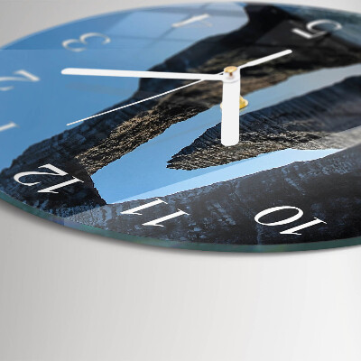 Glas wanduhr Stein
