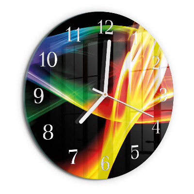 Glas wanduhr Abstraktion