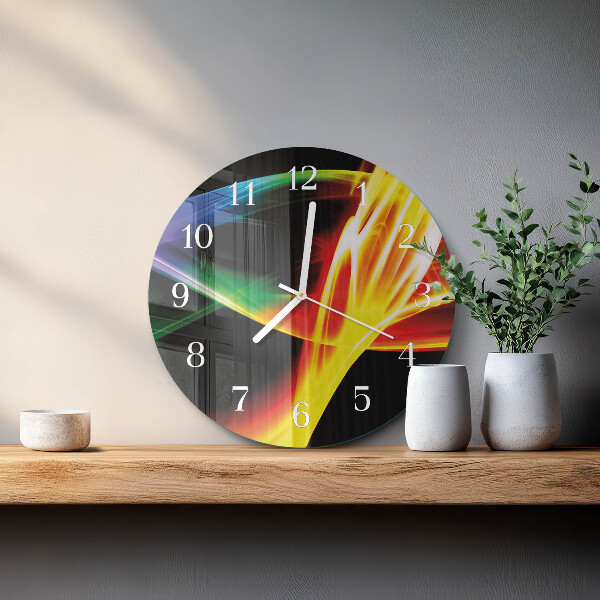Glas wanduhr Abstraktion