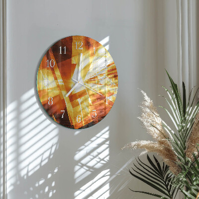 Glas wanduhr Abstraktion