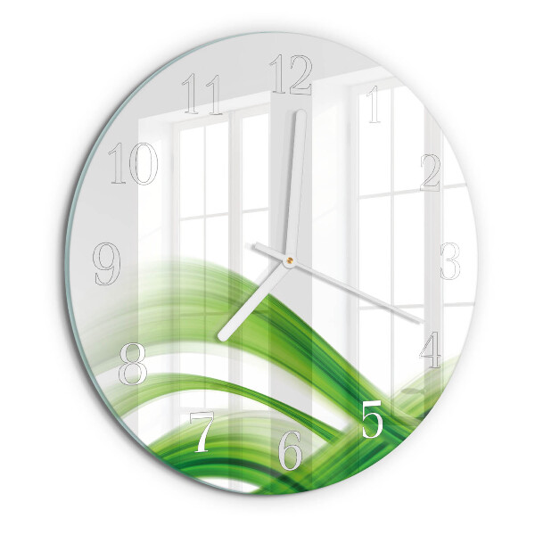 Glas wanduhr Abstrakte Welle