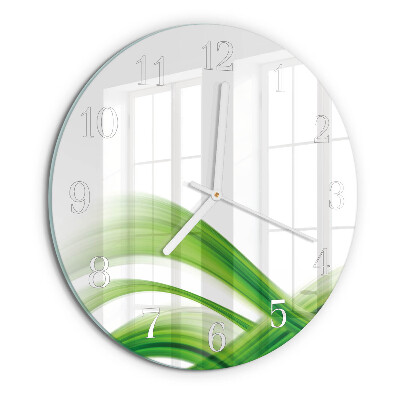 Glas wanduhr Abstrakte Welle