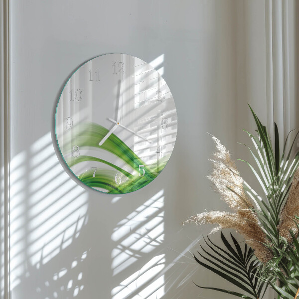 Glas wanduhr Abstrakte Welle