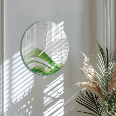 Glas wanduhr Abstrakte Welle