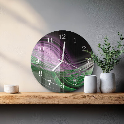 Glas wanduhr Abstrakte Kunst