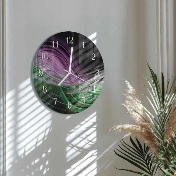 Glas wanduhr Abstrakte Kunst