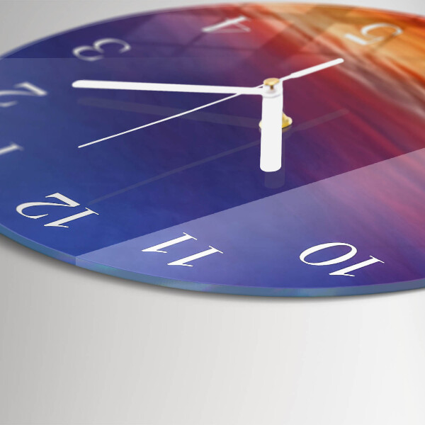 Glas wanduhr Feld