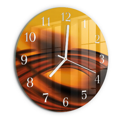 Glas wanduhr Abstraktion
