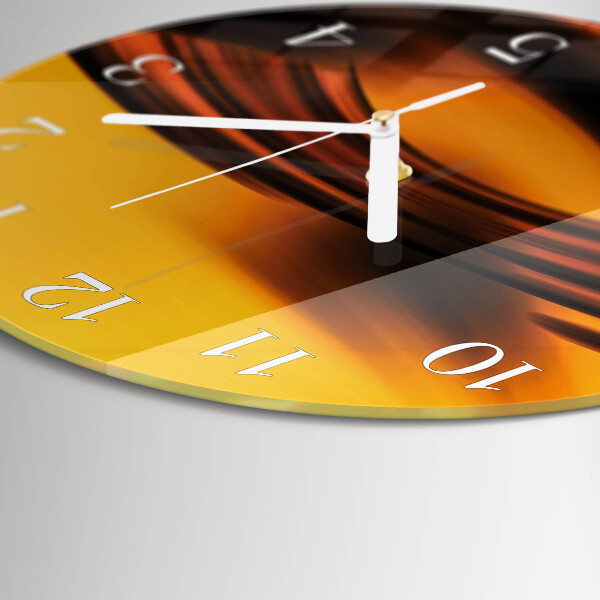 Glas wanduhr Abstraktion