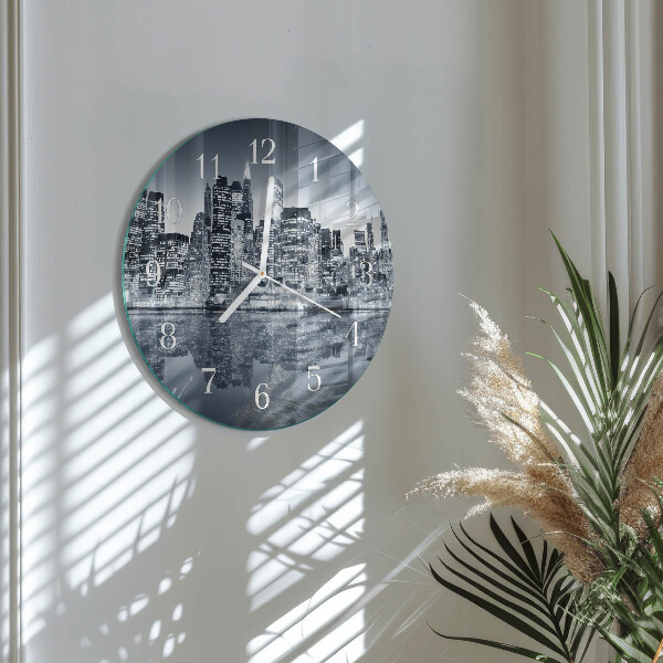 Glas wanduhr Horizont