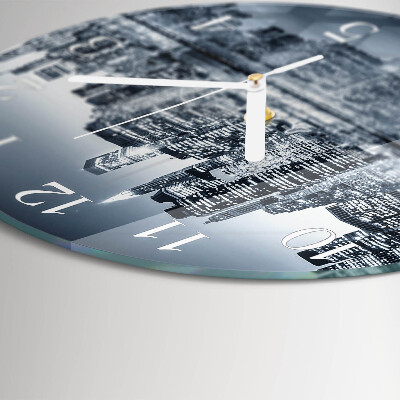 Glas wanduhr Horizont