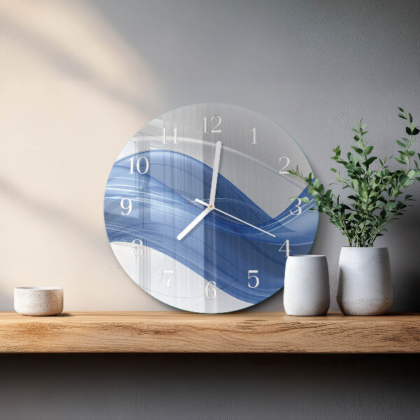 Glas wanduhr Abstrakte Linien