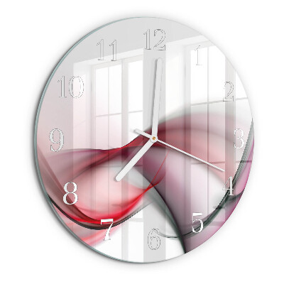 Glas wanduhr Abstrakte Kunst