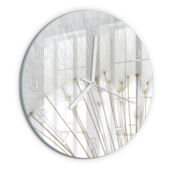Glas wanduhr Löwenzahn