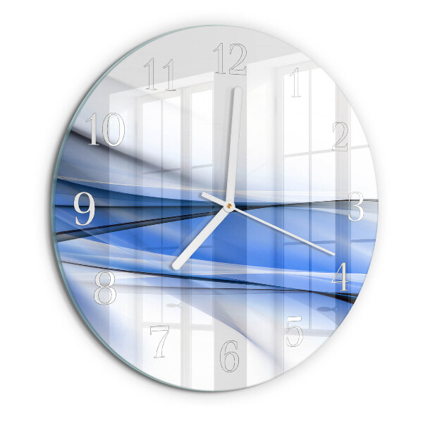 Glas wanduhr Abstrakte Linien