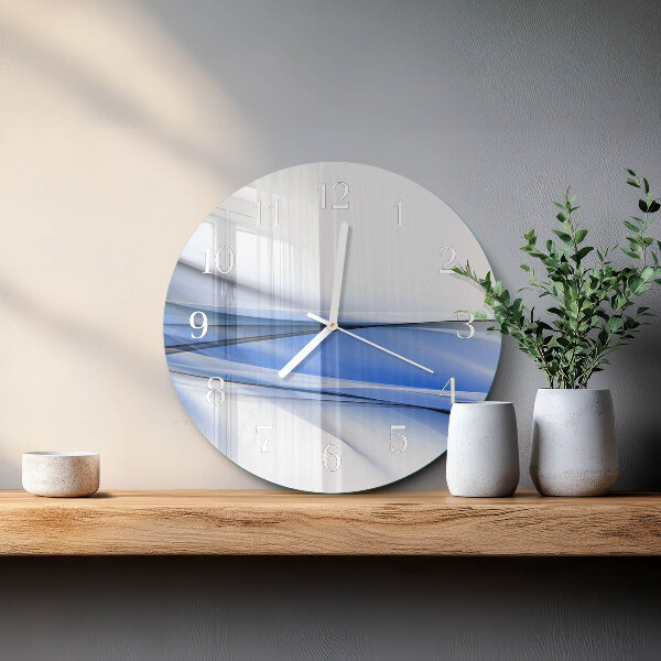 Glas wanduhr Abstrakte Linien