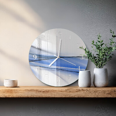 Glas wanduhr Abstrakte Linien