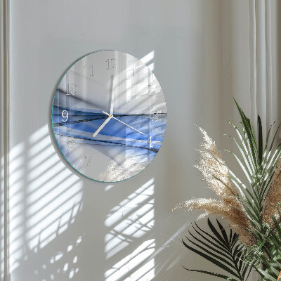 Glas wanduhr Abstrakte Linien