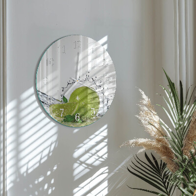 Glas wanduhr Kalkwasser