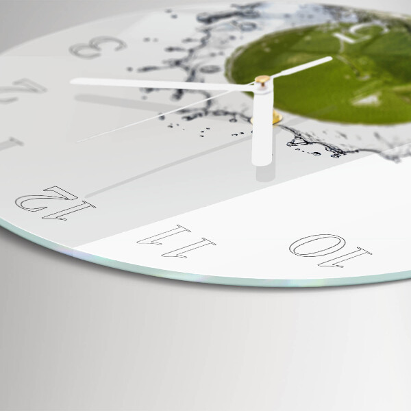 Glas wanduhr Kalkwasser