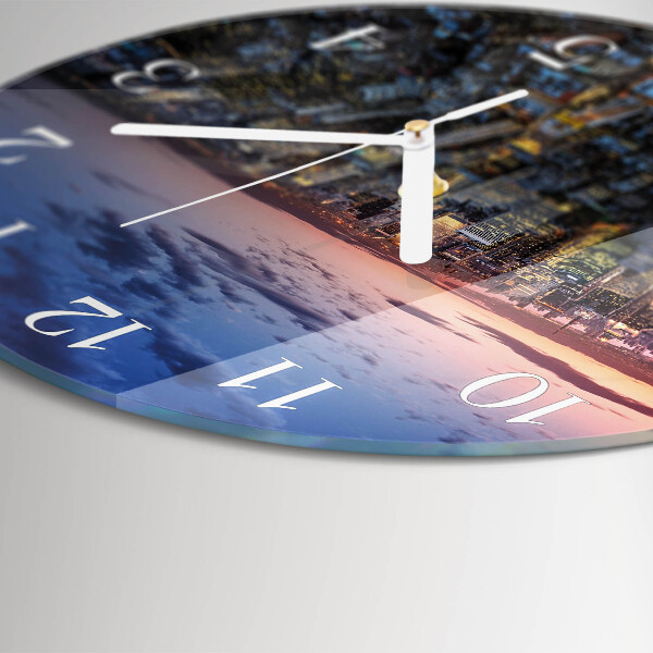 Glas wanduhr Horizont