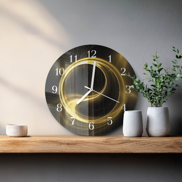 Glas wanduhr Abstraktionskreis