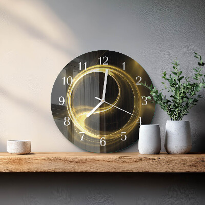Glas wanduhr Abstraktionskreis
