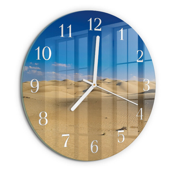 Glas wanduhr Wüste
