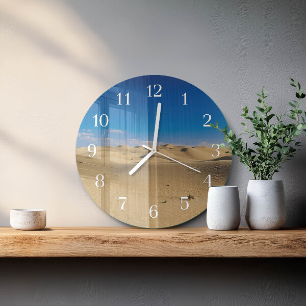 Glas wanduhr Wüste
