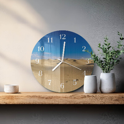 Glas wanduhr Wüste