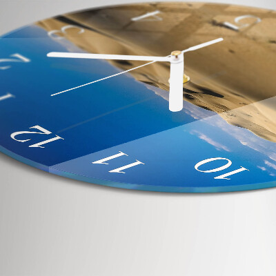 Glas wanduhr Wüste