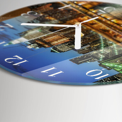 Glas wanduhr Horizont