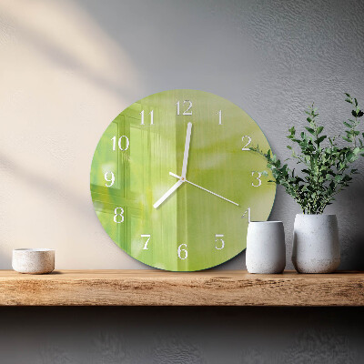 Glas wanduhr Gras