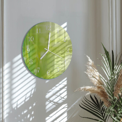 Glas wanduhr Gras