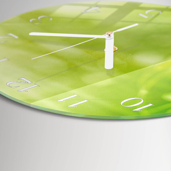 Glas wanduhr Gras