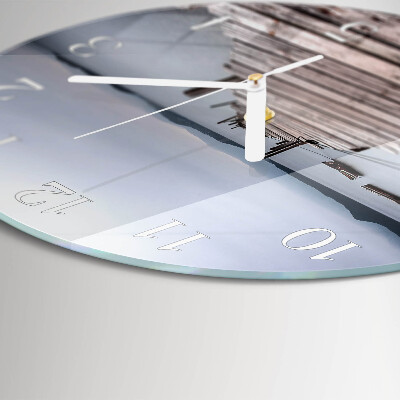 Glas wanduhr Netzwerk