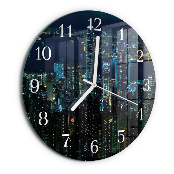 Glas wanduhr Horizont