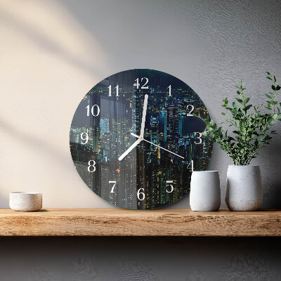 Glas wanduhr Horizont