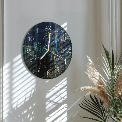 Glas wanduhr Horizont