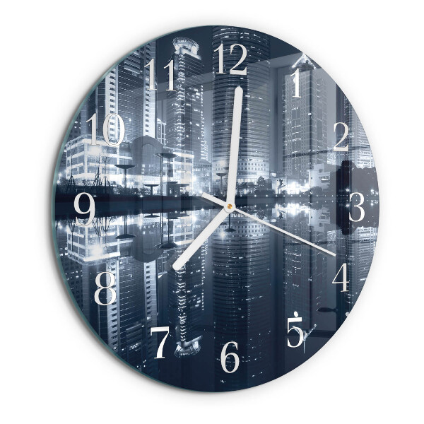 Glas wanduhr Horizont